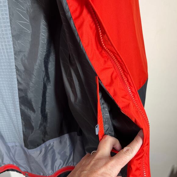 Nike Kampai Snowboard Jacket Large Waterproof Breathable Pit Zippers Red/Org Blk - Picture 13 of 16